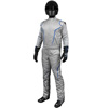 K1 GT2 Adult Nomex Fire Suit- Gray, Blue - Size 2XL