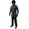 Outlaw Adult One-Piece Fire Suit- Black/Blue 2X-Large