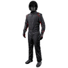 Outlaw Adult One-Piece Fire Suit- Black/Red 2X-Large