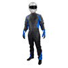 K1 Precision II Adult Nomex Fire Suit- Black, Blue - Size  3XL