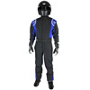 K1 Precision II SFI Youth One-Piece Racing Suit, Black,Blue - Size 2XS