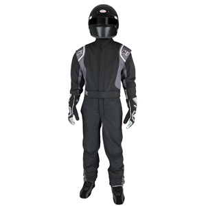 K1 Precision II SFI Youth One-Piece Racing Suit, Black,Grey - Size 5XS