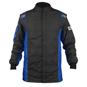 K1 Sportsman Adult Nomex Fire Jacket- Black, Blue - Size MED-LG