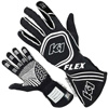 K1 Flex Youth Nomex Auto Racing Gloves- Black, White - Size 2XS