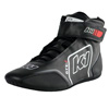 K1 GTX-1 Youth Soft Leather and Nomex Auto Racing Shoes- Black, Grey, Size 6.5