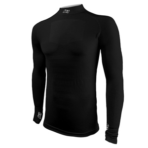 K1 Eclipse Seamless Adult Long Sleeve Undershirt FIA 8856-2018 - Black - Size MED/LG