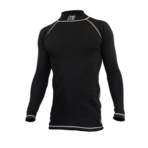 K1 Flex Adult Nomex Undershirt - SFI 3.3 - Black,  Size MED