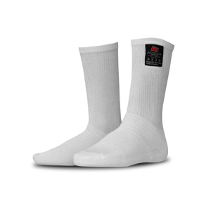 K1 Adult Nomex Socks - SFI 3.3 - White - Size LG/XL