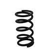 Spring Cr-Si High Travel 2-1/2 Id 7 X 250 Lbs/In. Black Pwdr Coat