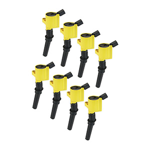 ACCEL Ignition Coil - SuperCoil - 1998-2008 Ford 4.6L/5.4L/6.8L 2-valve modular engines - Yellow - 8-Pack