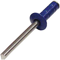 BSC 3/16" Diameter x 3/8" Grip x 3/8" Head Chevron Blue Rivets - Box of 250