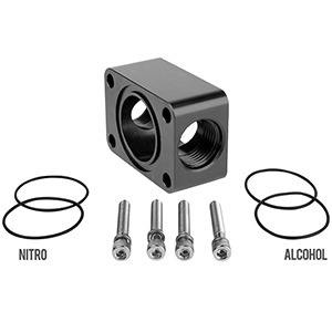 Aeromotive Distribution Block, Spur Gear Pump, 2x AN-10