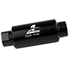 Filter, In-Line, 40-m Stainless Mesh Element, ORB-10 Port, Bright-Dip Black, 2" OD