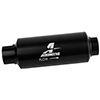 Aeromotive Filter, In-Line, 10-m Microglass Element, ORB-10 Port, Black Hard-Coat, Marine, 2" OD