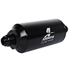 Filter, In-Line, 10-m Microglass Element, AN-08 Male, Bright-Dip Black, 2" OD