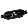 Filter, In-Line, 10-m Microglass Element, AN-10 Male, Bright-Dip Black, 2" OD