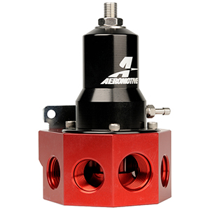 Aeromotive Pro Mod EFI Gear Pump Regulator, 30-120 psi, .500 Valve, 4x AN-08 & AN-10 inlets, AN-10 Bypass