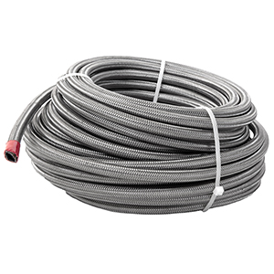 Hose, Fuel, PTFE, Stainless Steel Braided, AN-06 x 4'