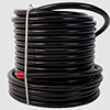 Hose, Fuel, PTFE, Stainless Steel Braided, Black Jacketed, AN-08 x 4'