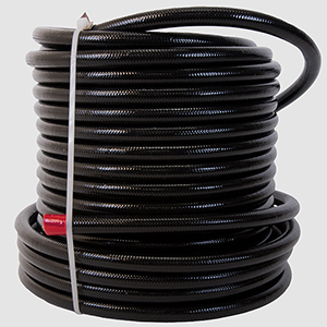 Hose, Fuel, PTFE, Stainless Steel Braided, Black Jacketed, AN-08 x 12'