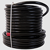 Hose, Fuel, PTFE, Stainless Steel Braided, Black Jacketed, AN-08 x 12'