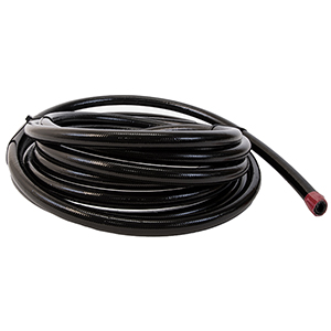 Hose, Fuel, PTFE, Stainless Steel Braided, Black Jacketed, AN-10 x 8'
