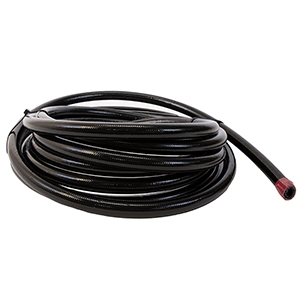 Hose, Fuel, PTFE, Stainless Steel Braided, Black Jacketed, AN-10 x 12'
