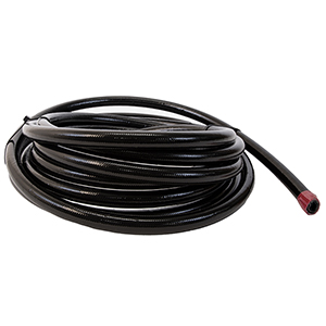 Hose, Fuel, PTFE, Stainless Steel Braided, Black Jacketed, AN-10 x 20'
