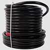 Hose, Fuel, PTFE, Stainless Steel Braided, Black Jacketed, AN-08 x 16'