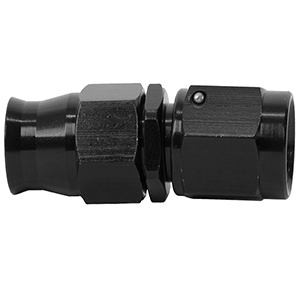 Hose End, PTFE, AN-06, Straight, Black Anodized