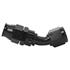 Hose End, PTFE, AN-06, 45¡, Black Anodized