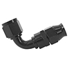 Hose End, PTFE, AN-08, 90¡, Black Anodized