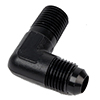 Fitting, Elbow 1/4"-MNPT to AN-06, 90-Deg, Black