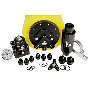 Aeromotive System, Fuel, Phantom 340, Return Style(Phantom 340, Filter, Filter Bracket, Regulator, Wiring Kit, Fittings, Y-Block, Gauge)