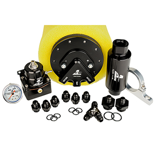 Aeromotive System, Fuel, Phantom 200, Return Style(Phantom 200, Filter, Filter Bracket, Regulator, Wiring Kit, Fittings, Y-Block, Gauge)