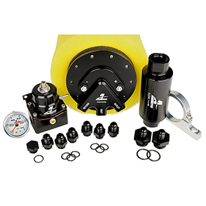 Aeromotive System, Fuel, Phantom 340, Return Style(Phantom 340, Filter, Filter Bracket, Regulator, Wiring Kit, Fittings, 3/8" Quick Connect, Gauge)