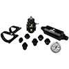 Aeromotive System, Fuel, Stealth, Bypass Carb (Regulator, Filter, Filter Bracket, Gauge, Fittings)