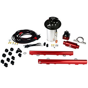 Aeromotive 17324 System, 10-13 Mustang GT, 18694 A1000, 14130 5.0L 4V Rails, 16307 Wire Kit & Misc. Fittings