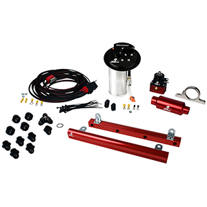 Aeromotive 17344 System, 10-13 Mustang GT, 18695 Elim, 14144 5.4L Rails, 16307 Wire Kit & Misc. Fittings