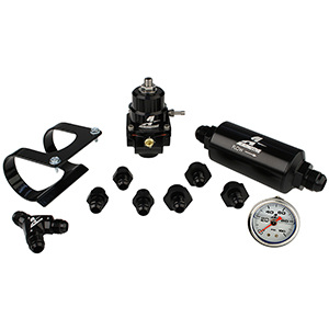 System, Fuel, Stealth, EFI, Dual Rail (Regulator, Filter, Filter Bracket, Gauge, Y-Block, Fittings)