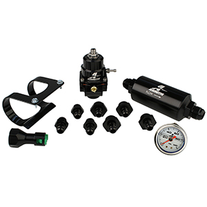 Stealth System, EFI, OEM Returnless Rail (Regulator, Filter, Filter Bracket, Gauge, 3/8" Quick Connect, Fittings)