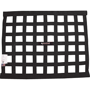 Window Net Ribbon Style 18"x24" Black SFI