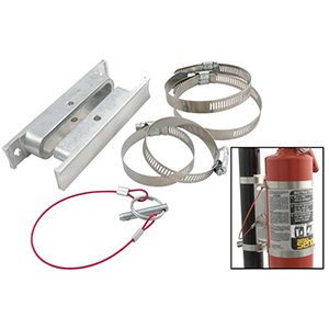 Quick Release Fire Extinguisher Bracket