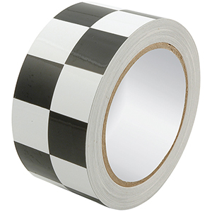 Racers Tape 2" x 45' Checkered Black/White