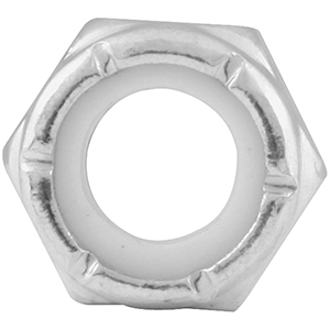 Thin Hex Nuts With Nylon Insert 5/16"-18
