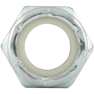 Thin Hex Nuts With Nylon Insert 3/8"-16
