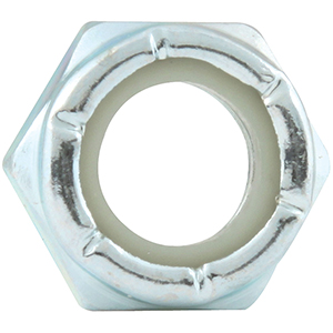 Thin Hex Nuts With Nylon Insert 1/2"-13