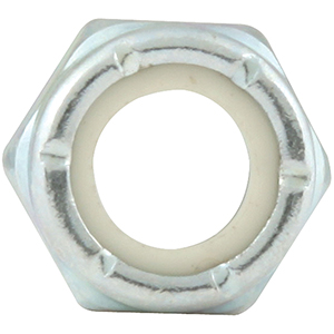 Thin Hex Nuts With Nylon Insert 5/16"-24