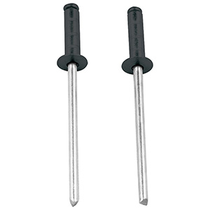 1/8" Small Head Multi-Grip Rivets Steel Mandrel Black