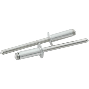 3/16" Small Head Rivets Aluminum Mandrel Silver